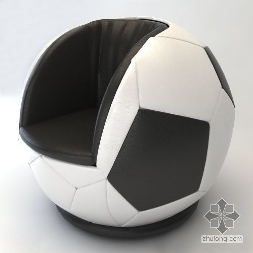 足球运动员3d模型资料下载-足球沙发