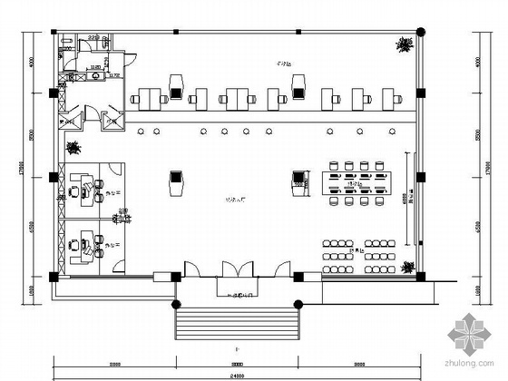 酒店大厅设计方案资料下载-某市国税局办公大厅设计方案图