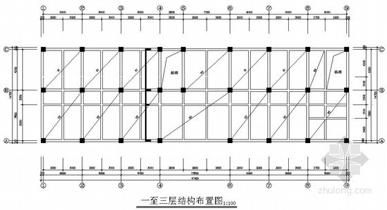 教学楼结施图资料下载-[学士]重庆4层框架中学教学楼毕业设计（含计算书，建筑、结构图）