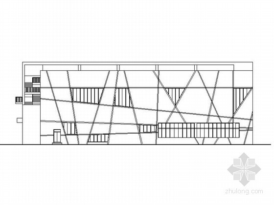 体育馆初步设计图资料下载-[重庆]某星光学校三层学生食堂、体育馆建筑初步图