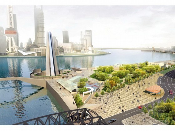 滨水区改造城市规划方案资料下载-[上海]某滨水区城市设计方案
