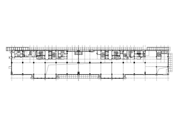 [浙江]杭州九茂大厦高层老年公寓改造建筑施工图（CAD）-平面图