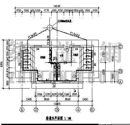 公园cad大样图下载资料下载-辽宁某公园厕所给排水大样图