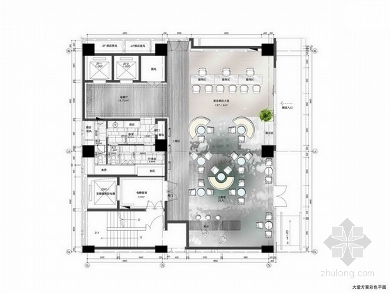 四星级现代酒店资料下载-[宁德]清新简洁现代四星级酒店室内设计方案图