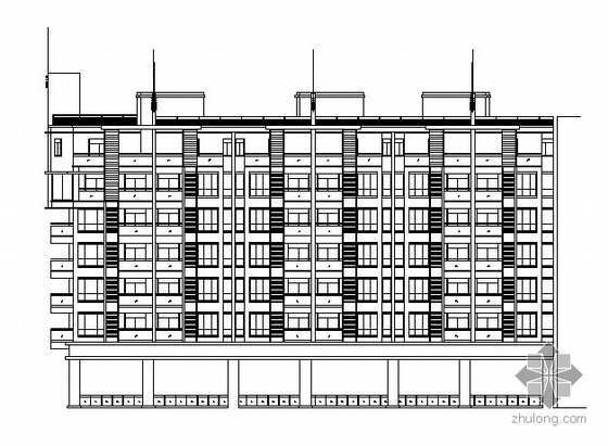 十层住宅楼设计图资料下载-南京某十层1-4住宅楼建筑方案图