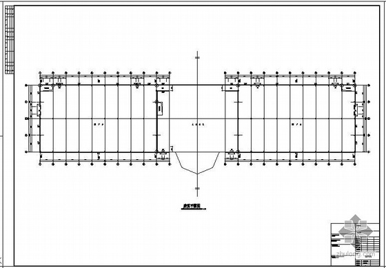 18米三跨钢结构厂房资料下载-某2×18米跨钢结构厂房建筑结构图