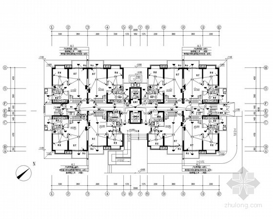 6层居住建筑施工图资料下载-[广州]一类高层居住建筑全套电气施工图纸233张（含高压设计)