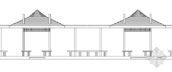 组合式坡屋面施工图资料下载-组合式水榭平立面图