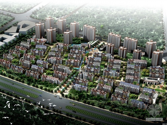 小居住区设计方案资料下载-[宁波]某居住区整体规划及单体设计方案文本（含CAD）