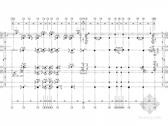 [山东]6层框架剪力墙住宅结构施工图-墙柱平面配筋图 