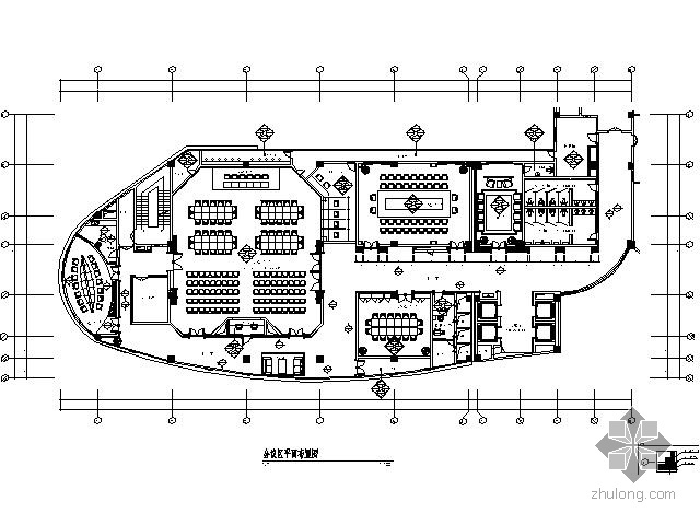 100平米室内施工图资料下载-1200平米会议区装饰施工图