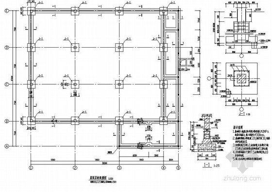 收费站路面结构设计图资料下载-某制冷站结构设计图