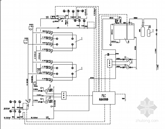 换热站设计图cad资料下载-某换热站电气控制设计图