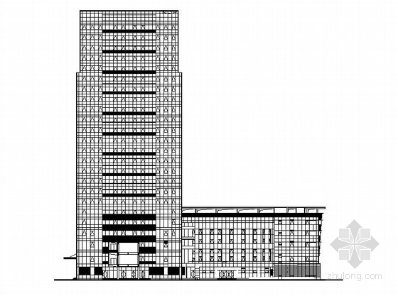 塔式住宅首层平面图资料下载-[成都]高层塔式框架剪力墙结构住宅办公区规划施工图