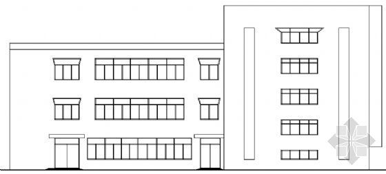 某五层单身宿舍建筑方案图资料下载-某五层综合楼建筑方案图