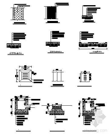小品详细cad资料下载-园林小品施工图集