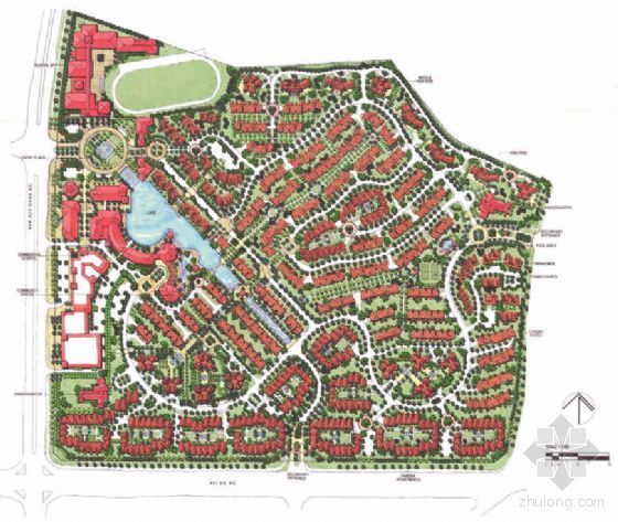 学校景观规划方案设计资料下载-[深圳]住宅区景观规划方案设计