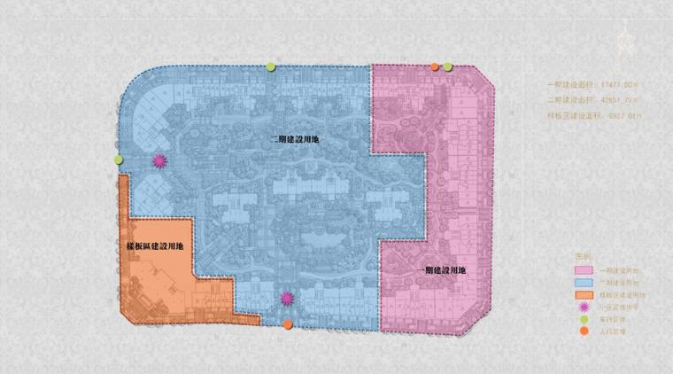 [武汉]居住区锦城项目方案设计文本PPT-分期图设计