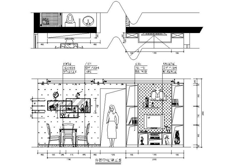 电视柜、衣柜、书桌立面全套施工图库