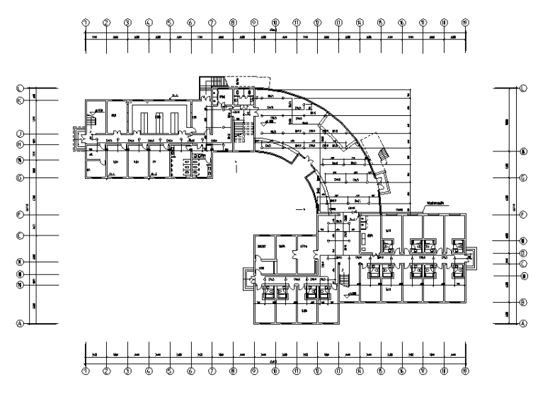 四层别墅CAD设计图资料下载-四层酒店给水排水设计图