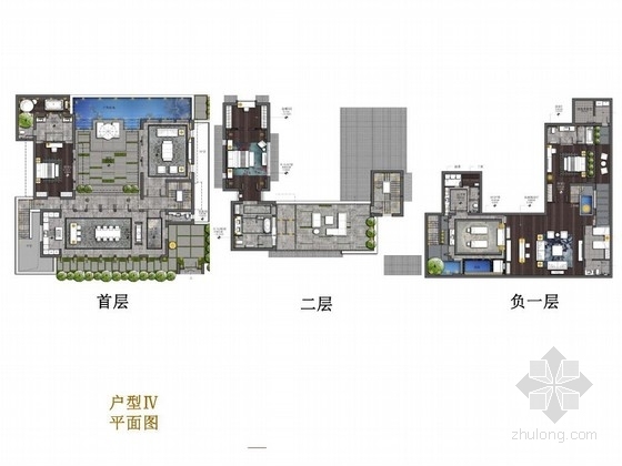 300平两层中式别墅资料下载-[丽江]优雅精致新中式两层别墅设计方案