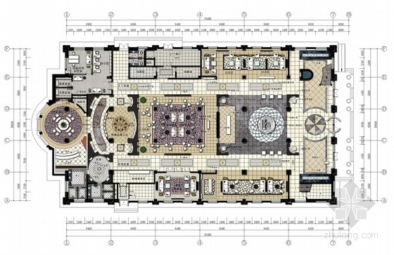 新中式餐厅设计手稿方案资料下载-[包头]知名建筑设计院设计豪华售楼处概念方案（含效果图与设计构思手稿）