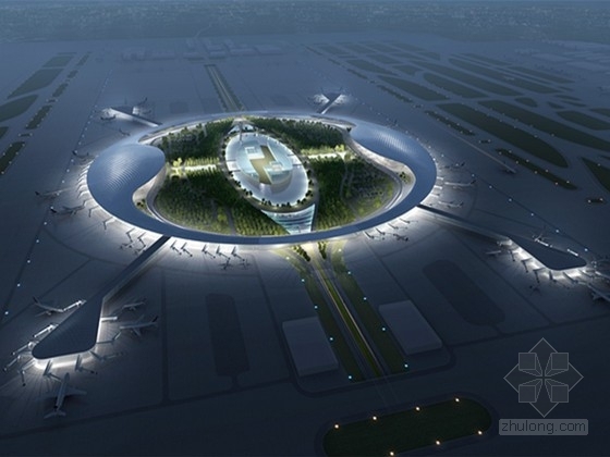 机场绿化设计方案资料下载-[广西]城市综合体式国际机场航站楼建筑设计方案文本