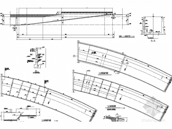 地下一层框剪结构车库结构施工图-坡道结构