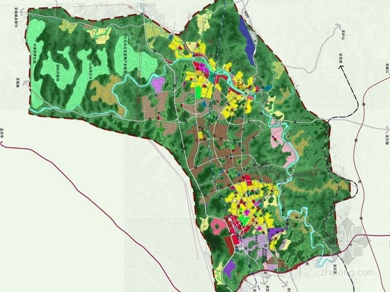 产业新城案例资料下载-[贵州]国际产业新城分区景观规划设计方案