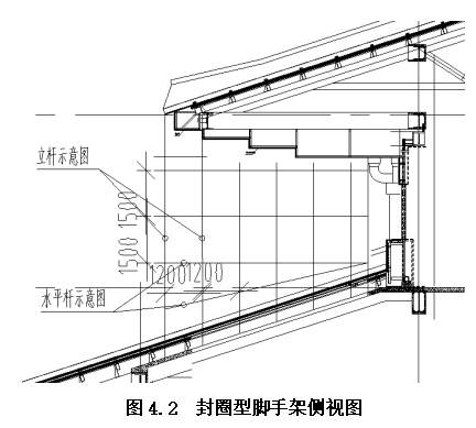 甘肃文化艺术中心场馆铝板胶缝变更架体搭设方案（四层钢框架支撑+钢砼框剪结构）_2