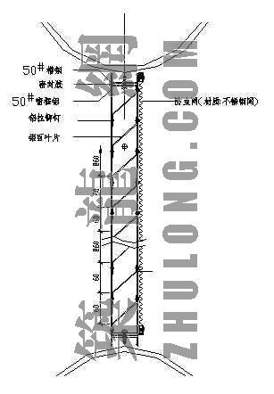 百叶窗资料下载-彩钢百叶窗大样