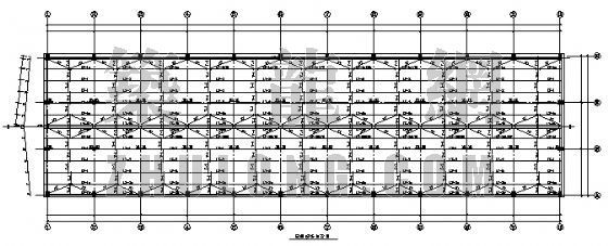 30米跨桁架厂房图纸下载资料下载-18米跨带吊车厂房图纸