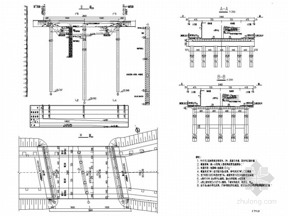 2x16米钢筋混凝土桥梁资料下载-2x16预应力混凝土箱梁桥设计套图（24张）