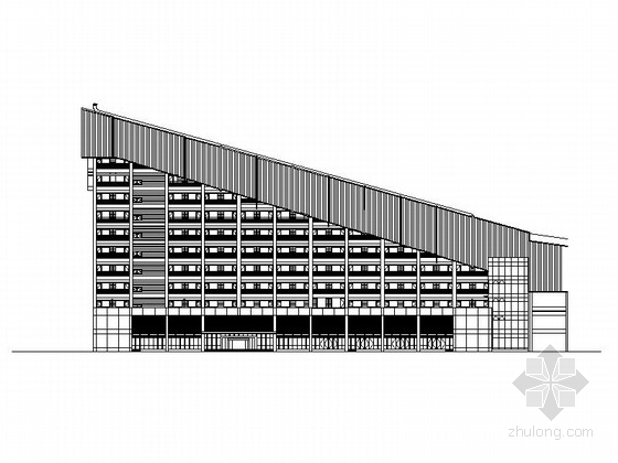 会议中心剖面图资料下载-[北京]九层滑雪世界配套会议中心建筑施工图
