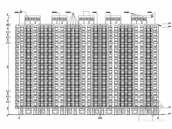 住宅楼建筑图结构图资料下载-[黑龙江]16层剪力墙林场住宅楼结构图（含建筑图）