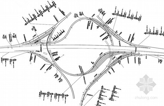 [广东]高速公路新建收费站及配套设施工程实施性施工组织设计97页（图表丰富）-交通疏解平面图 