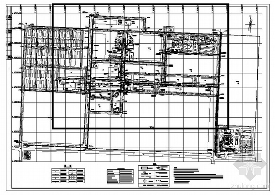 某造纸厂厂区综合管线平面图- 