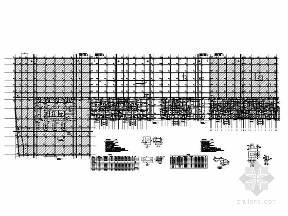 6米深地下室结构图资料下载-框架结构地下室结构图（人工挖孔桩）