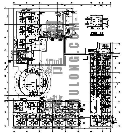 某大学网络中心设计图资料下载-北京某大学教育楼空调设计图