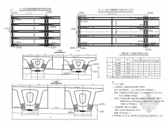 [四川]高速公路桥梁抗震优化设计图CAD（防落链防震隔震阻尼）-预应力砼简支小箱梁防震缓冲装置图（一） 