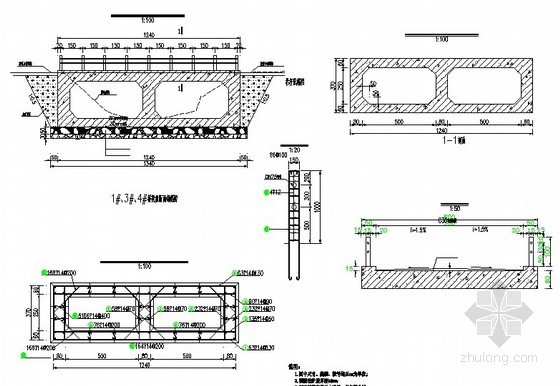 箱涵配筋大样图怎么看资料下载-桥梁箱涵设计大样图图