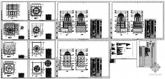 海口钟楼资料下载-某钢结构钟楼施工图