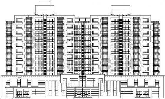 高层住宅建筑全套CAD图资料下载-某小高层住宅楼全套建筑施工图