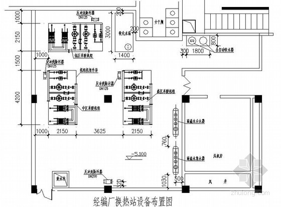 小街巷改造施工图资料下载-换热站旧城改造施工图