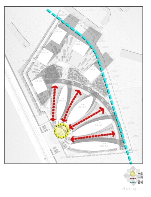 [云南]高层生态城市综合体建筑设计方案文本-高层生态城市综合体建筑设计分析图