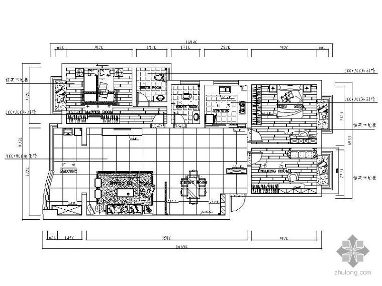 现代雅居资料下载-现代三室两厅雅居装修图(含效果)