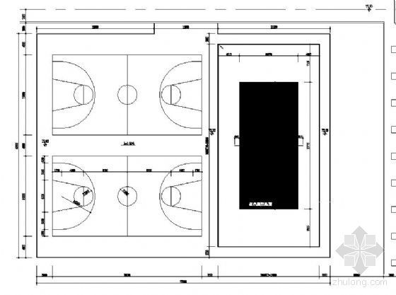 运动场地cad资料下载-华北某学校运动场地设计图