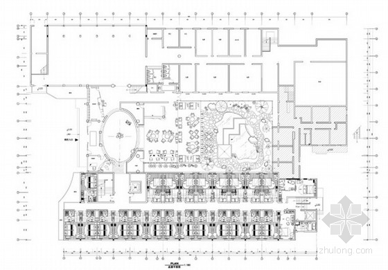 中式风格饭店装修资料下载-[杭州]现代中式风格雅致饭店室内改造方案设计图