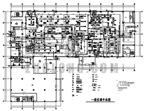 厂房洁净空调设计图资料下载-某厂房洁净空调设计图