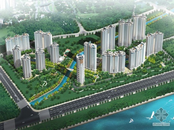 海滩住宅区资料下载-[杭州]金色某海岸住宅小区建筑方案文本